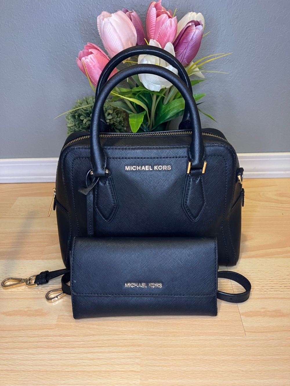 Michael Kors Ayden Dome Satchel with Wallet